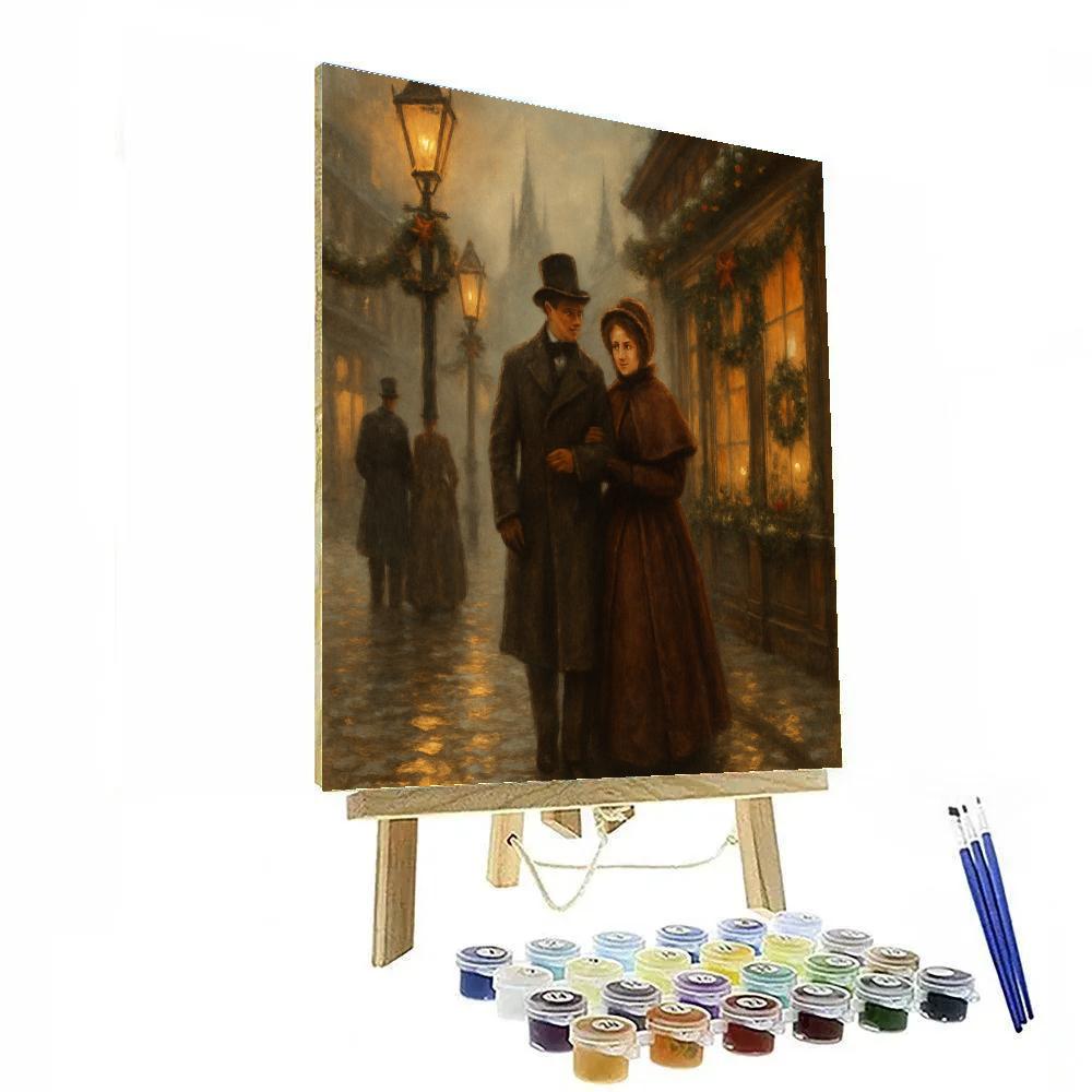 Victorian Lantern Promenade Painting by numbers kit