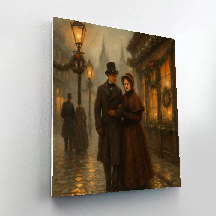 Victorian Lantern Promenade Painting by numbers kit