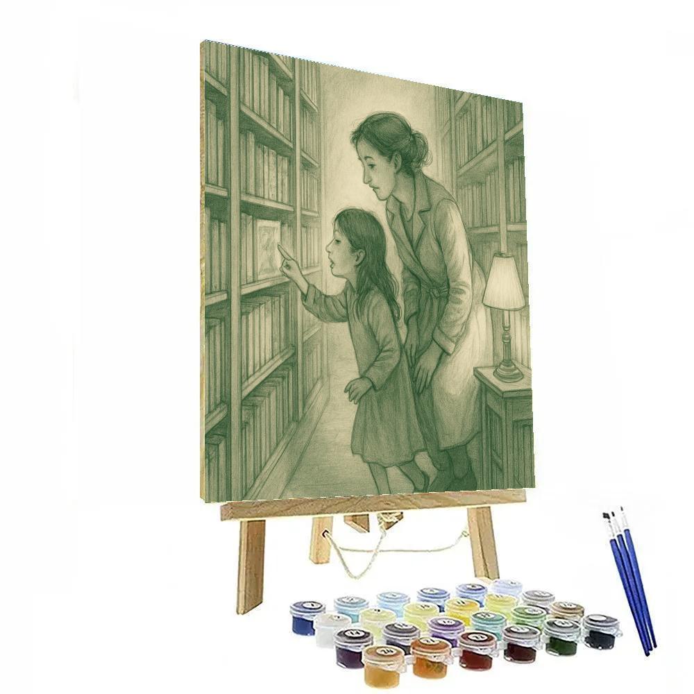 Library Whisper Walk painting number kit