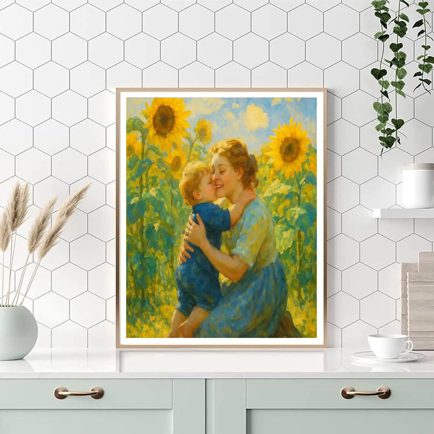 Sunflower Field Embrace paint by numbers