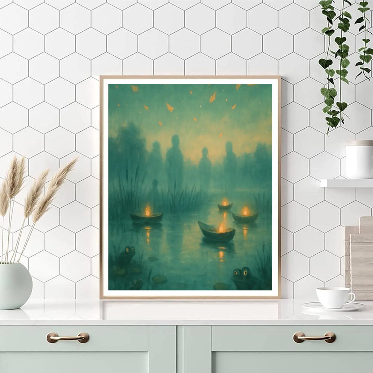 Mirror Marsh Of Echoes Numbered painting kits