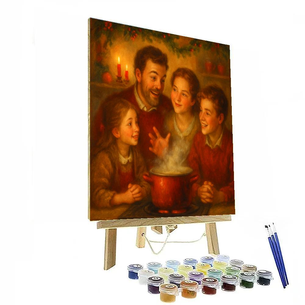Stove-Top Story Circle painting number kit