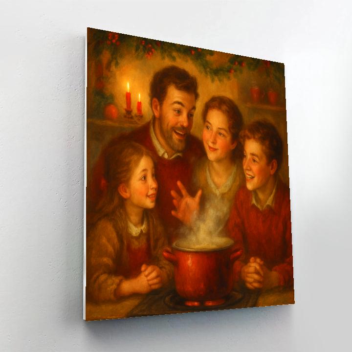Stove-Top Story Circle painting number kit
