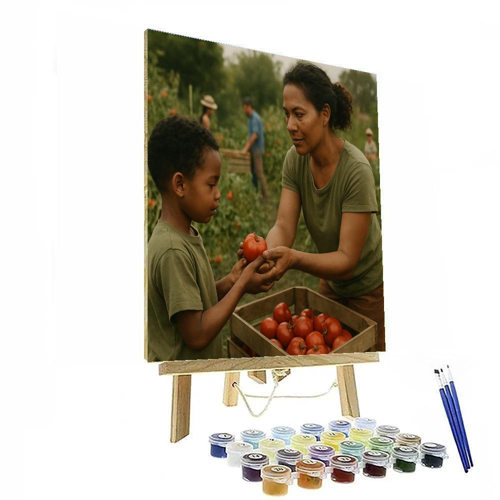 Community Garden Harvest Paint by numbers kits