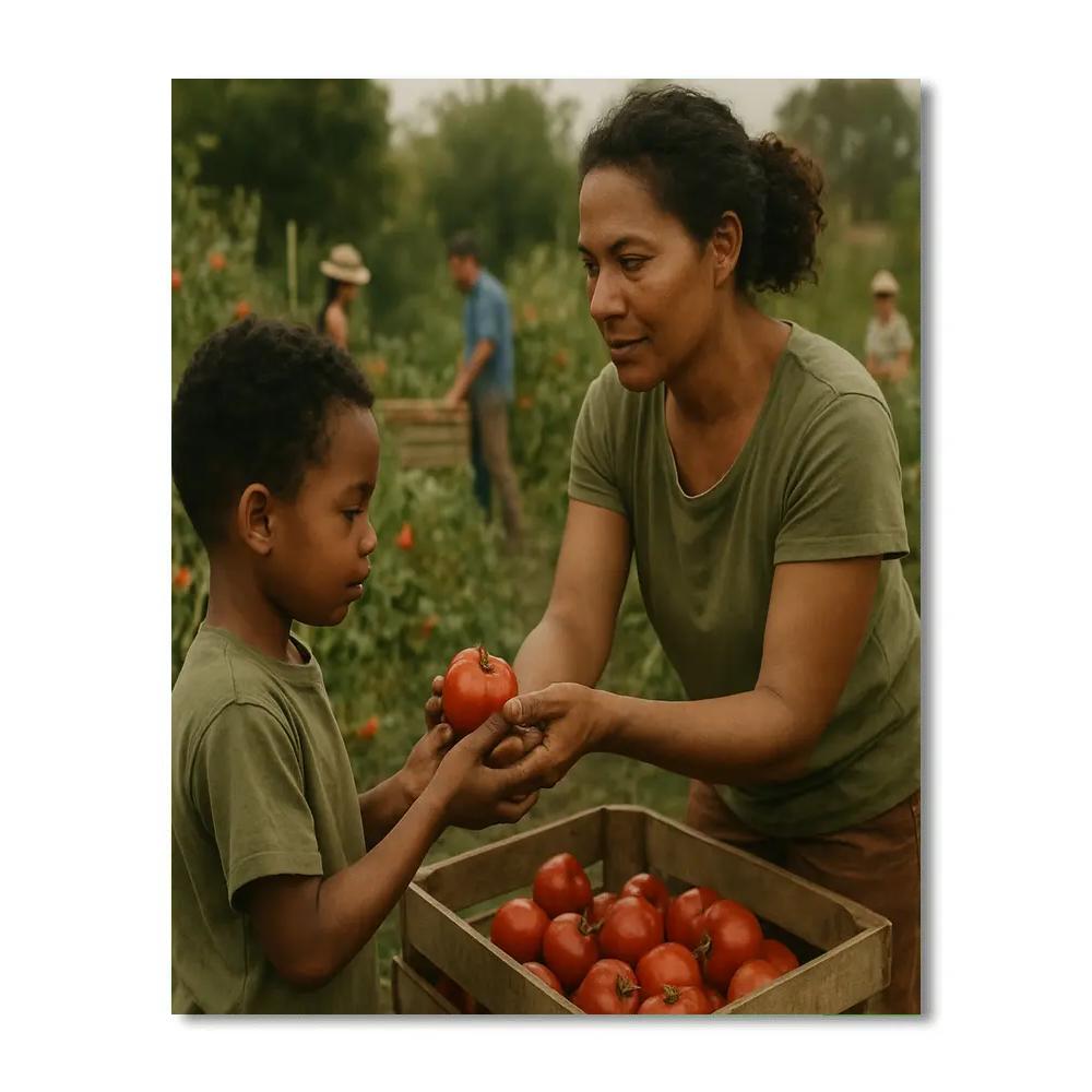 Community Garden Harvest Paint by numbers kits