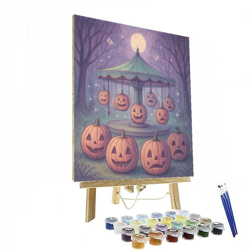 Spectral Orchard Carousel paint by number