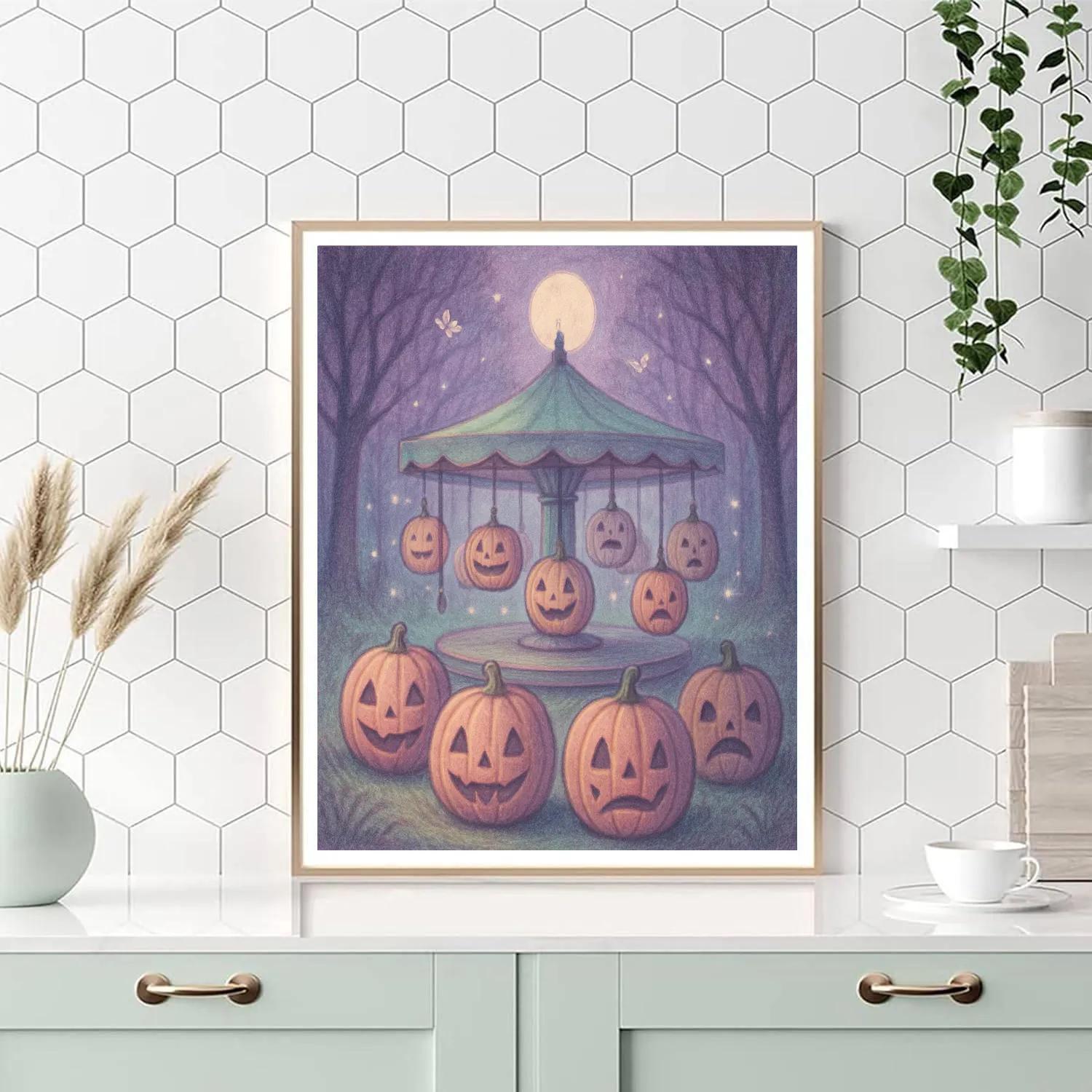 Spectral Orchard Carousel paint by number