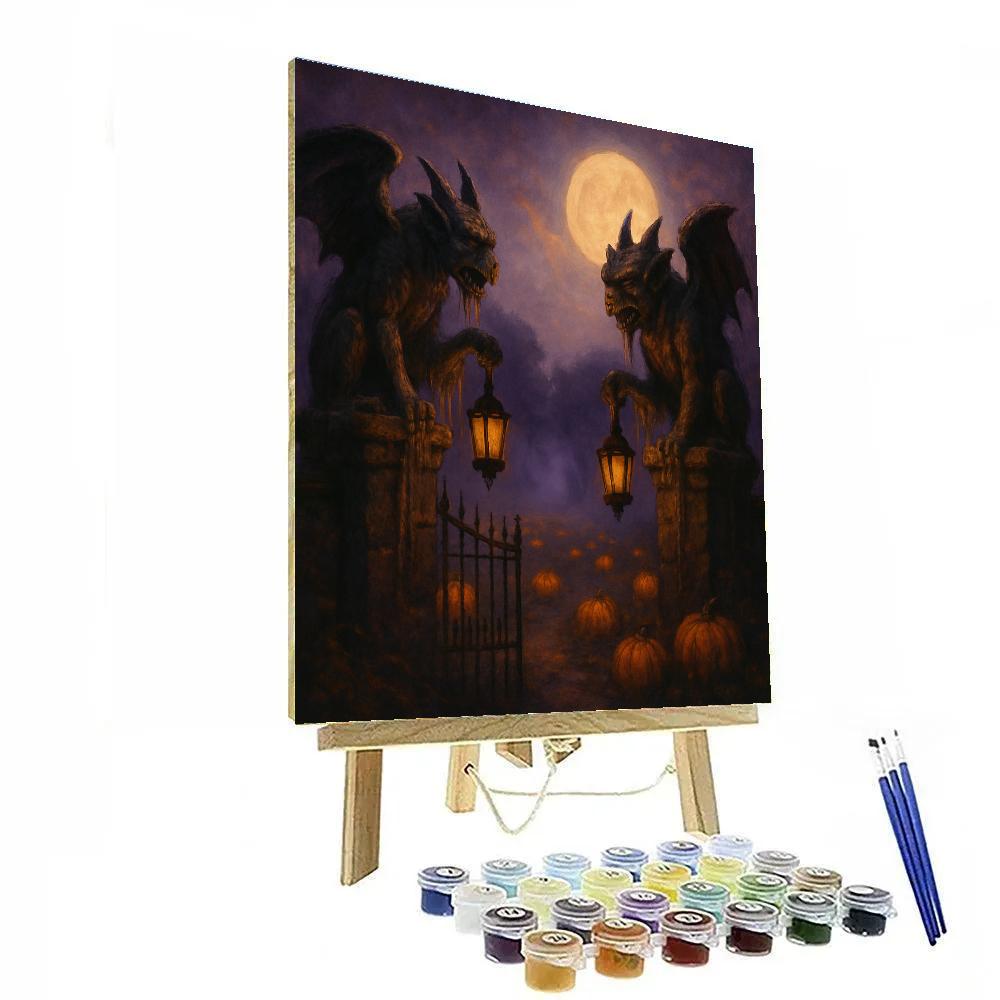 Gatekeepers Of The Fog Orchard paint by number