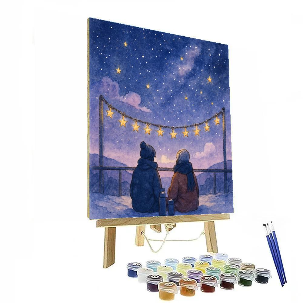 Star Garland Overlook painting number kit