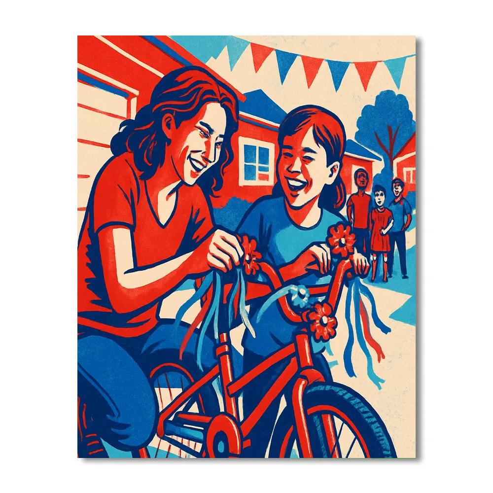 Bike Parade Preparation painting number kit
