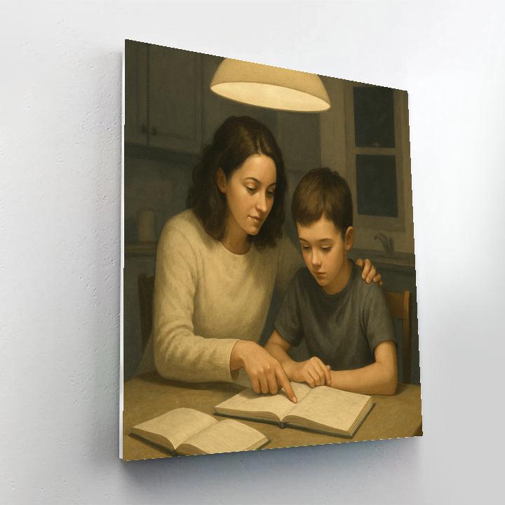 Quiet Kitchen Homework Paint by numbers kits