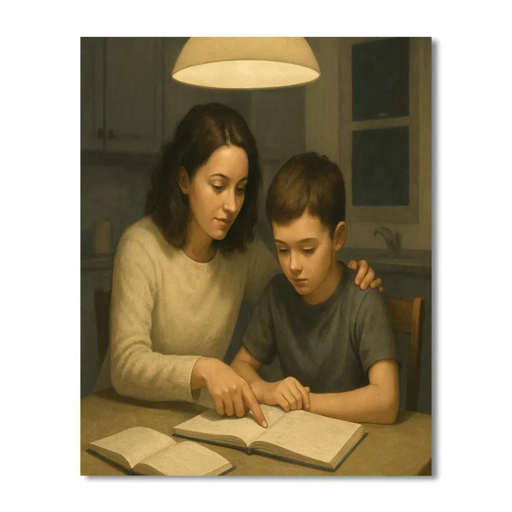 Quiet Kitchen Homework Paint by numbers kits