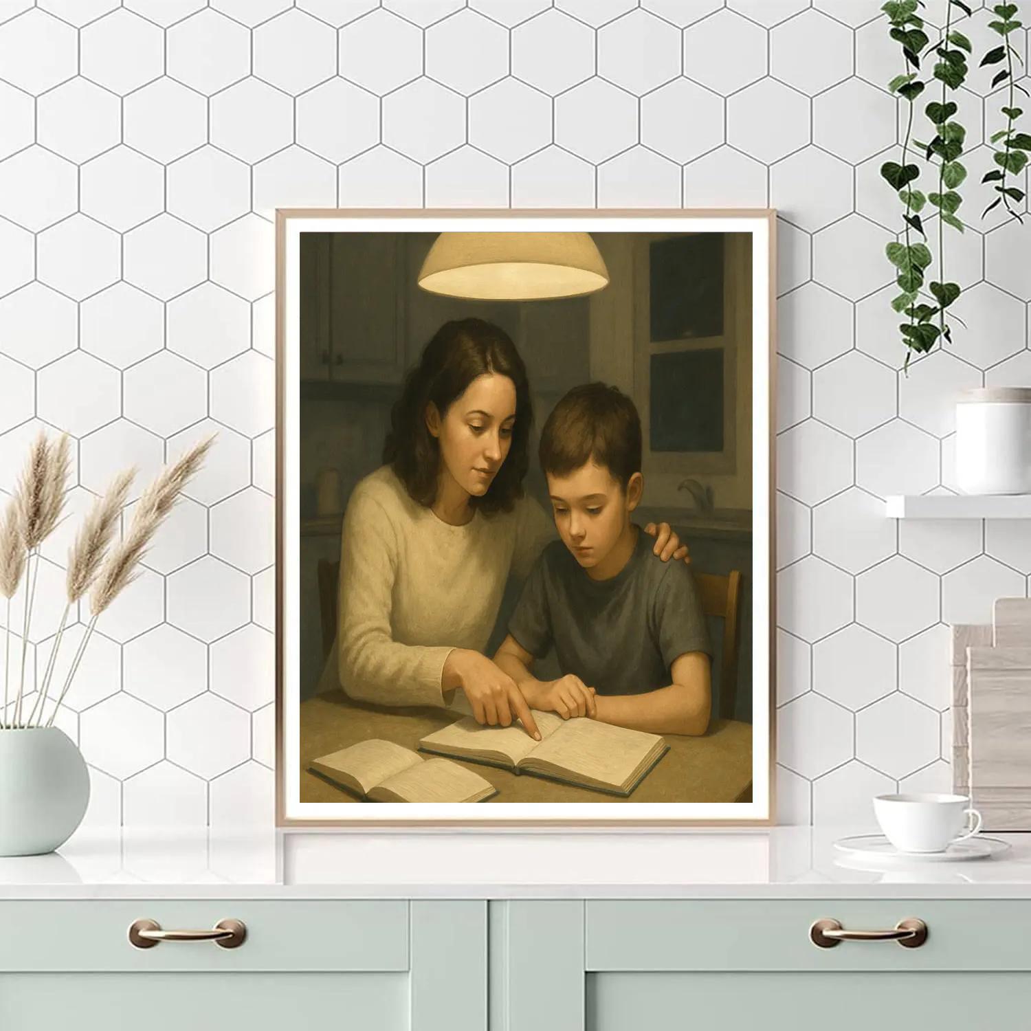 Quiet Kitchen Homework Paint by numbers kits