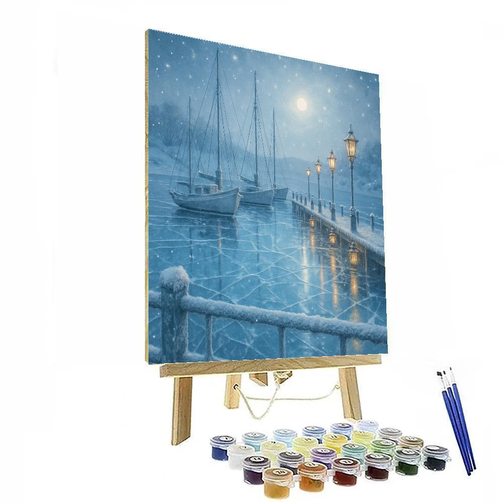 Sapphire Ice Harbor Paint by numbers kits