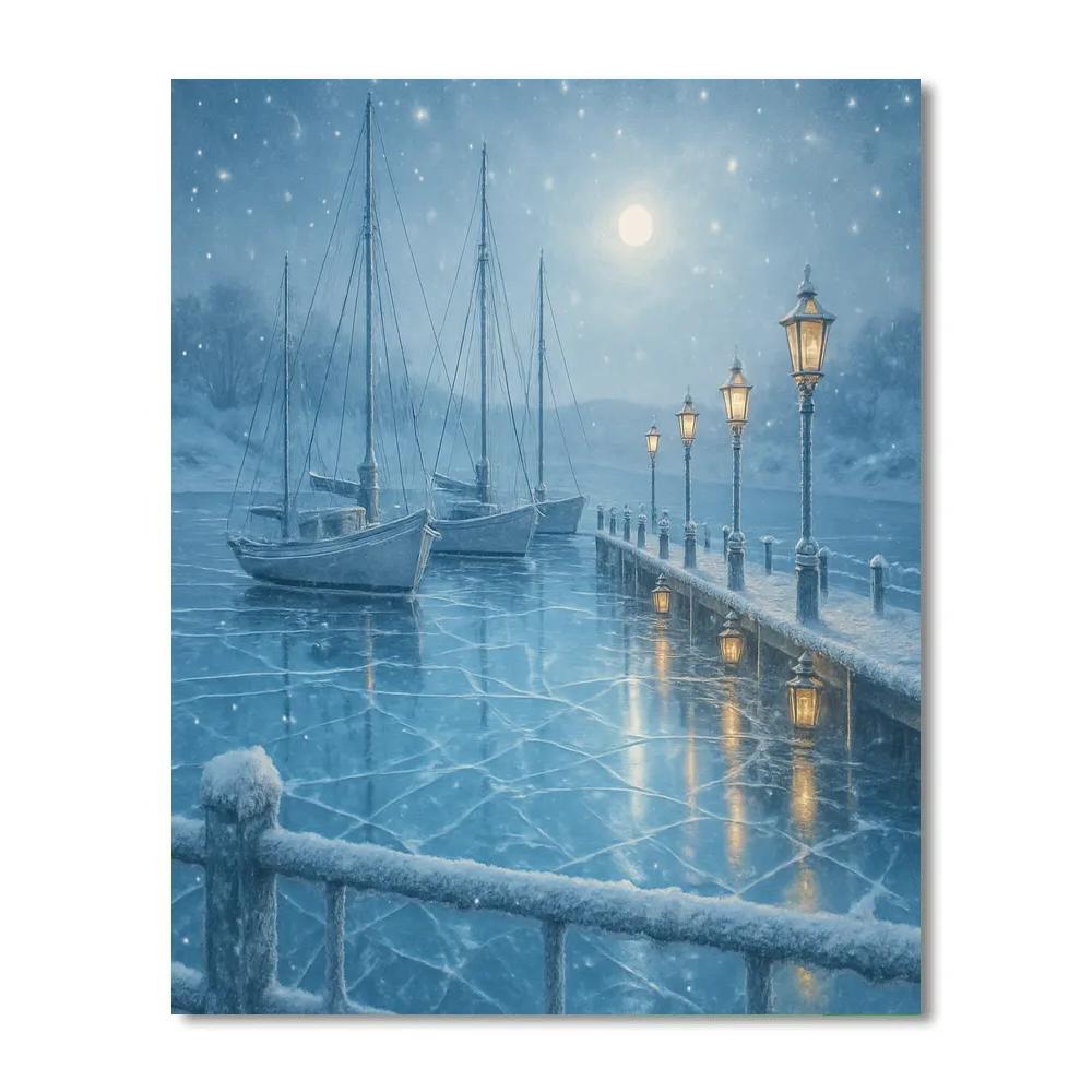 Sapphire Ice Harbor Paint by numbers kits