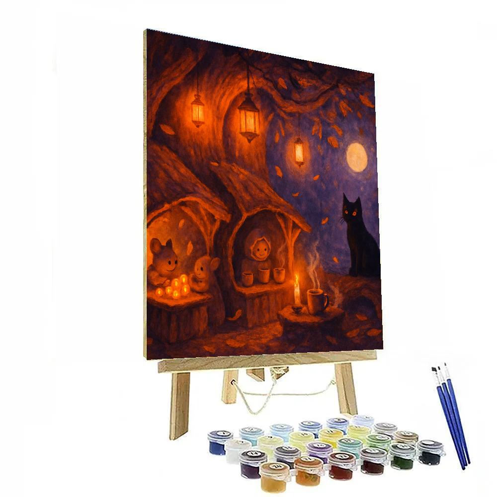 Night Bazaar Of Small Wonders painting number kit