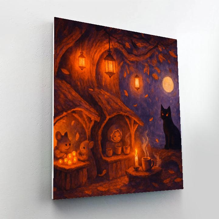 Night Bazaar Of Small Wonders painting number kit