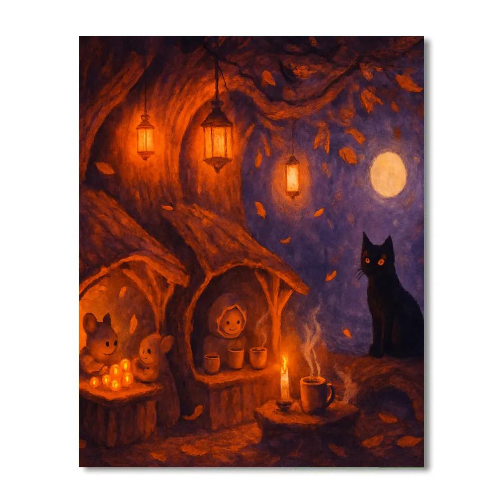 Night Bazaar Of Small Wonders painting number kit