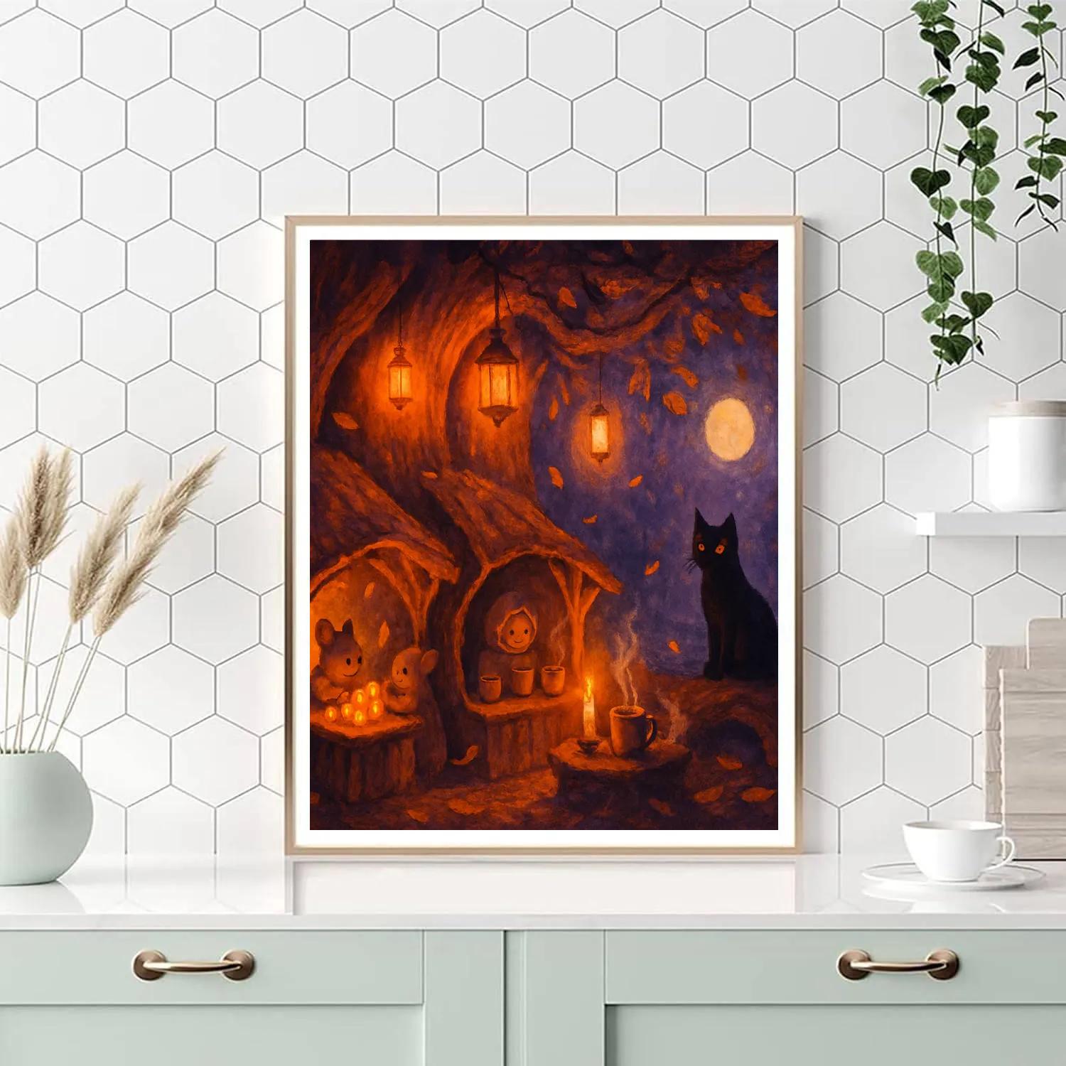 Night Bazaar Of Small Wonders painting number kit