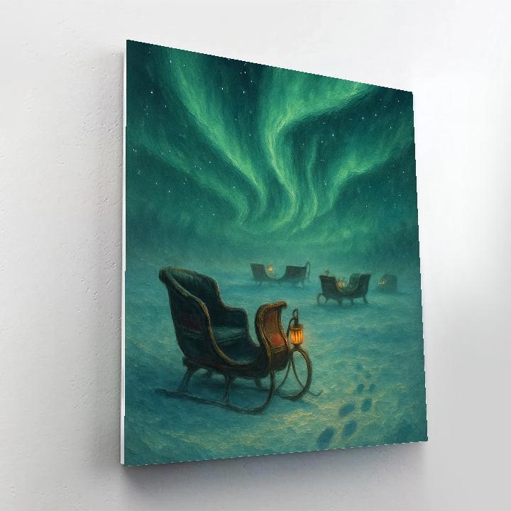 Aurora Sleigh Meadow Paint by numbers kits