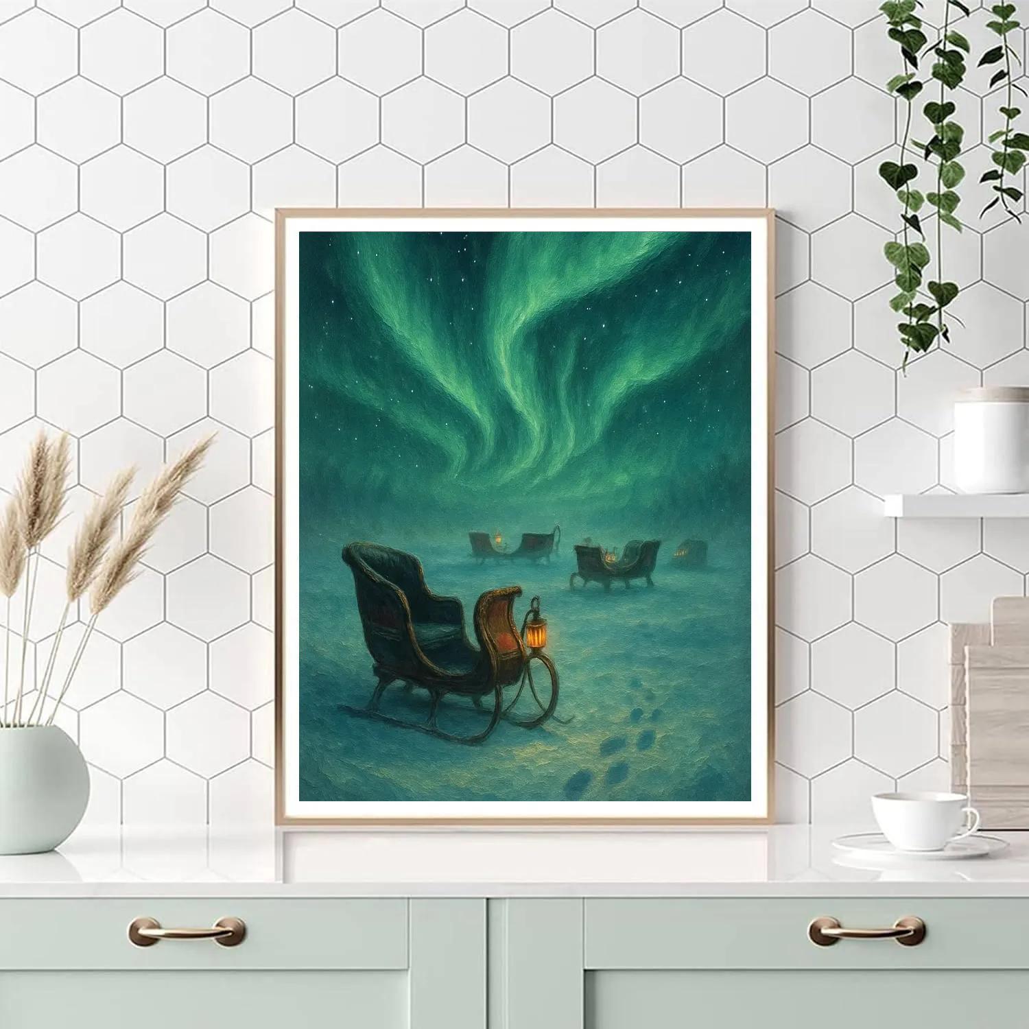 Aurora Sleigh Meadow Paint by numbers kits