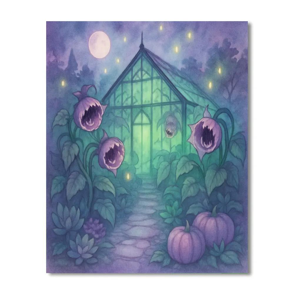 The Midnight Greenhouse paint by numbers
