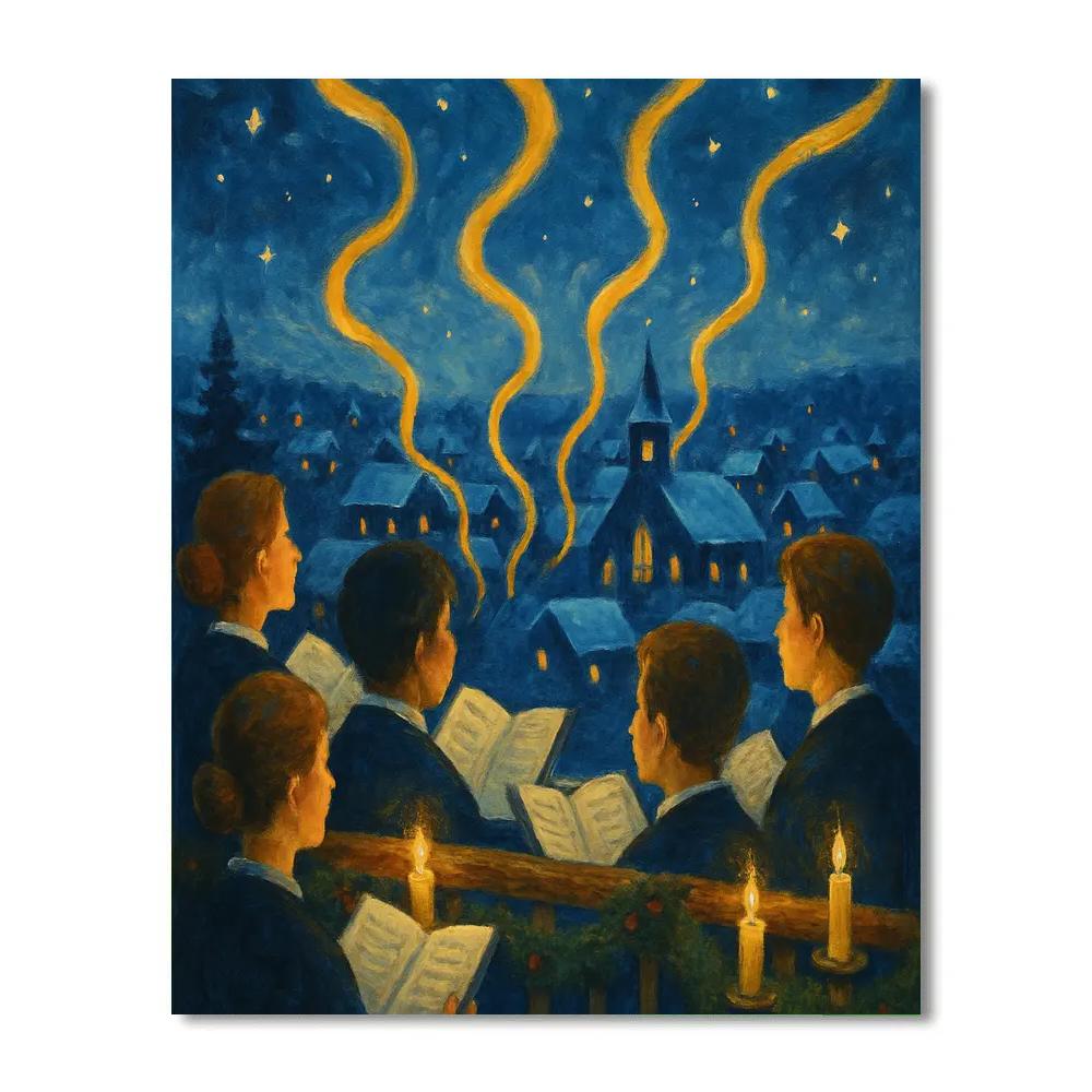 Snowbound Choir Loft Numbered painting kits