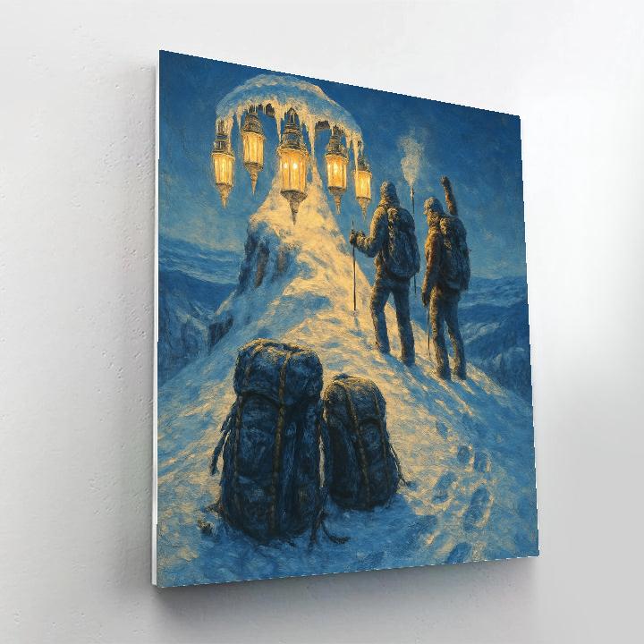 Icicle Lantern Summit DIY paint by numbers