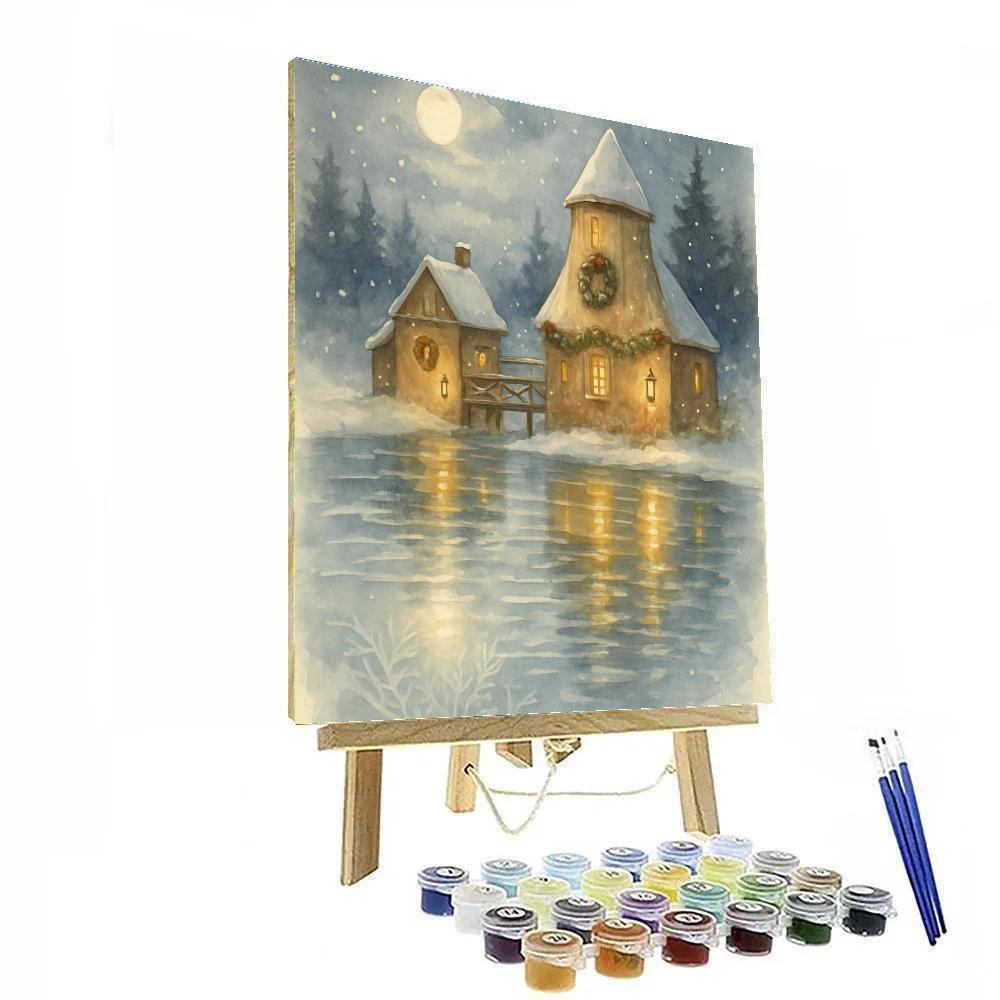 Merry Millpond Reflections Numbered painting kits