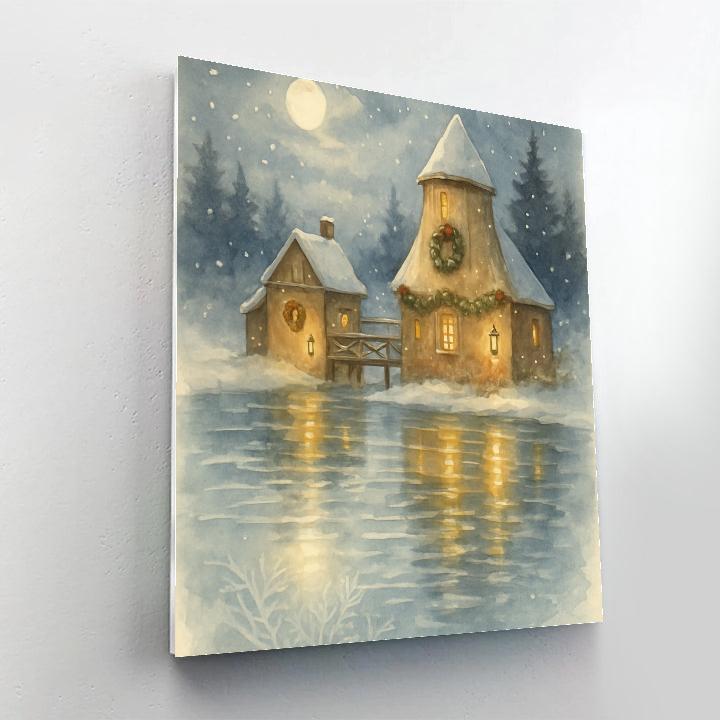 Merry Millpond Reflections Numbered painting kits