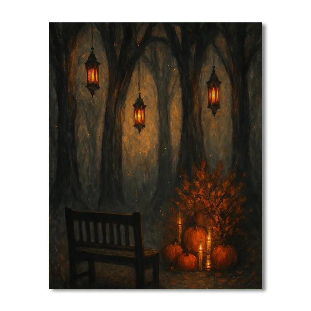 The Nightfall Copse paint by number