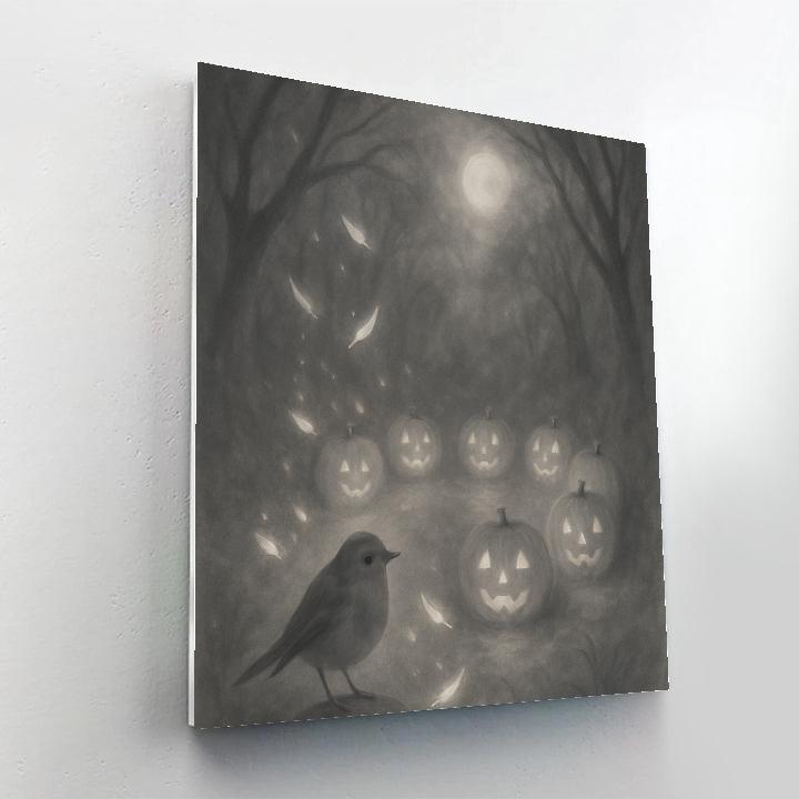 Starfall Pumpkin Hollow Paint by numbers art