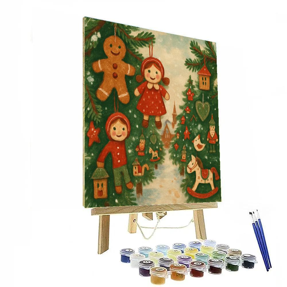 Frost-Flecked Toytree Lane Numbered painting kits