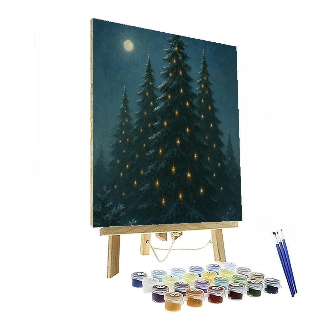 Twilight Choir Of Pines Number painting