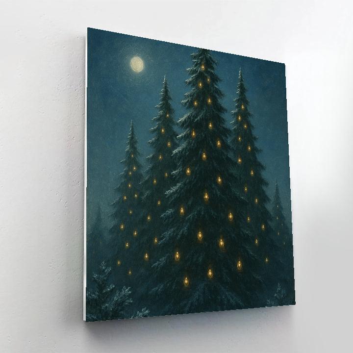 Twilight Choir Of Pines Number painting