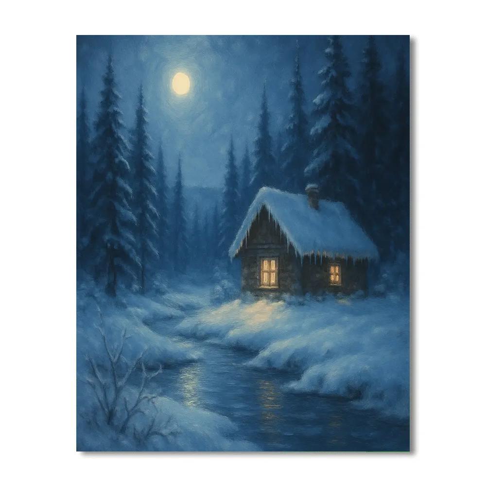 Moonlit Pine Haven Paint by numbers kits