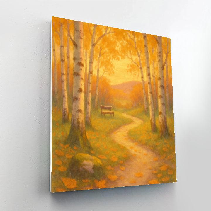 Golden Birch Hollow DIY paint by numbers