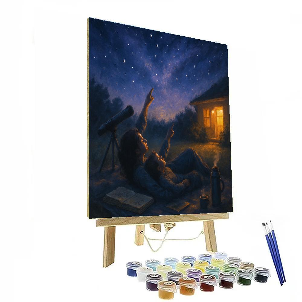 Stargazing Together Paint by numbers art