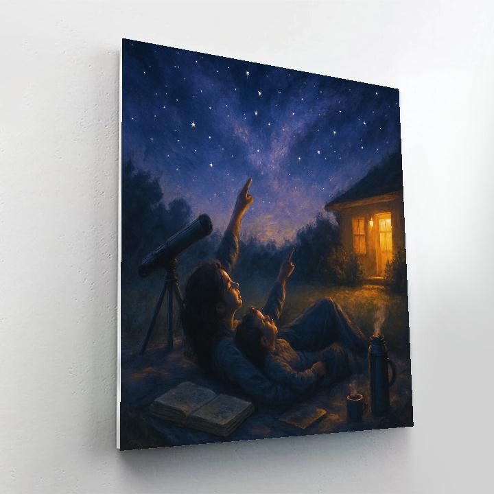 Stargazing Together Paint by numbers art