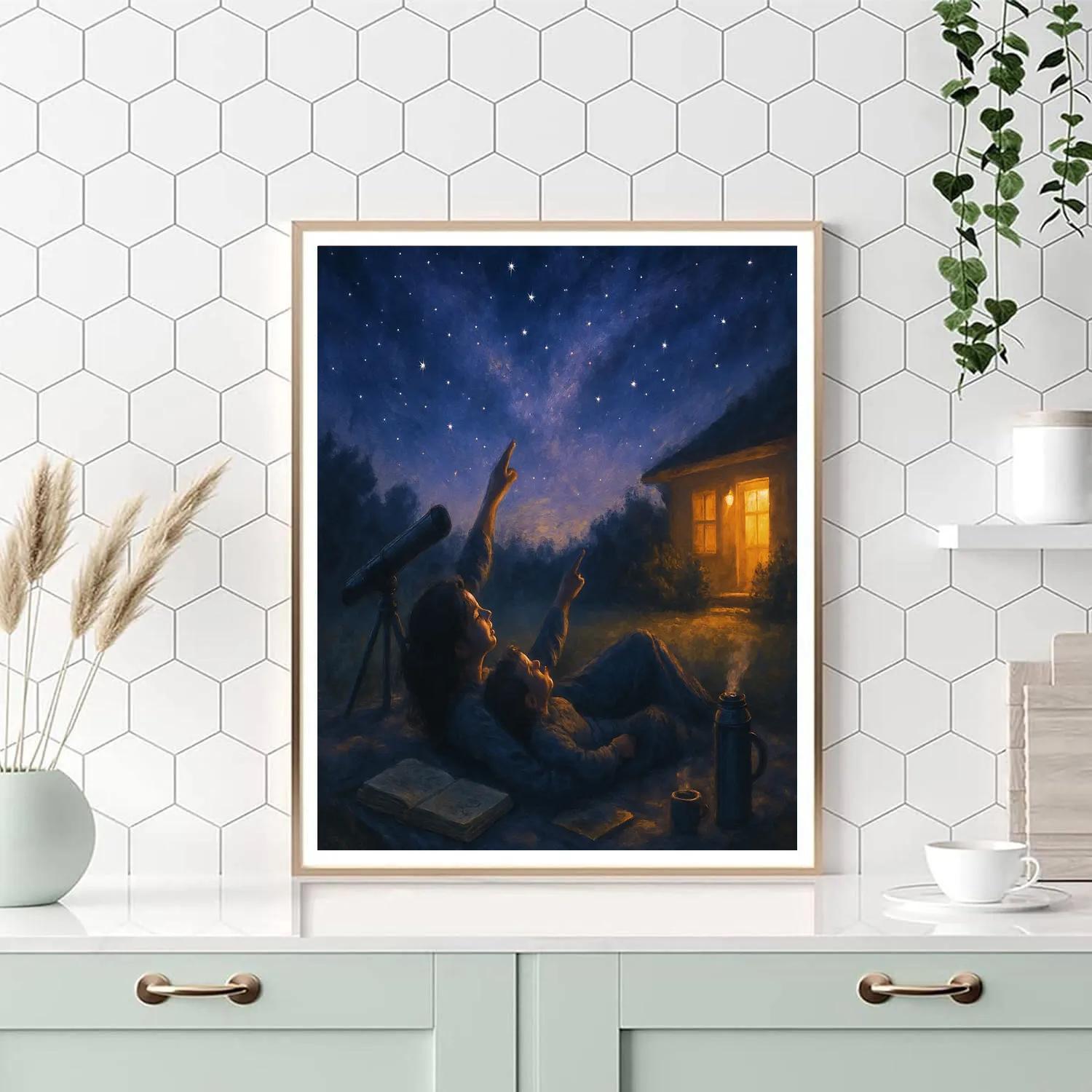 Stargazing Together Paint by numbers art