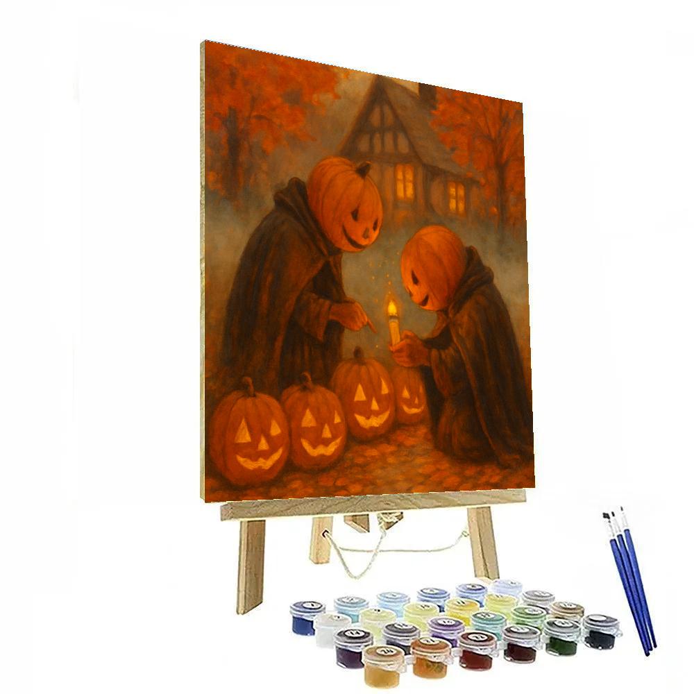 Lantern Keepers On Maple Lane Paint by numbers kits