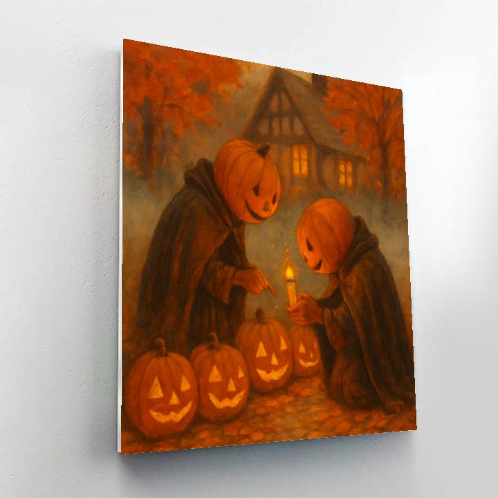 Lantern Keepers On Maple Lane Paint by numbers kits
