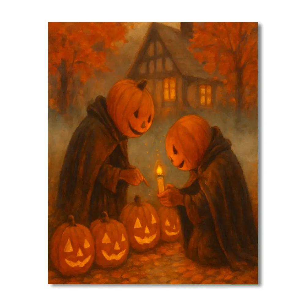 Lantern Keepers On Maple Lane Paint by numbers kits