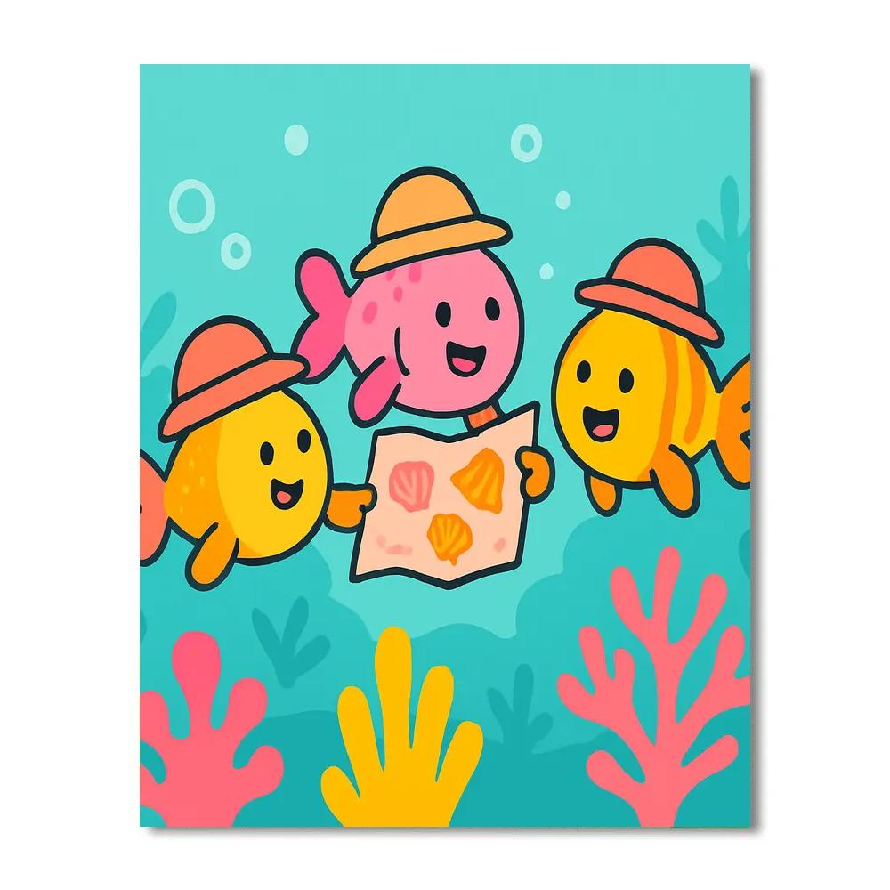 Bubble Reef Explorers Paint by numbers kits