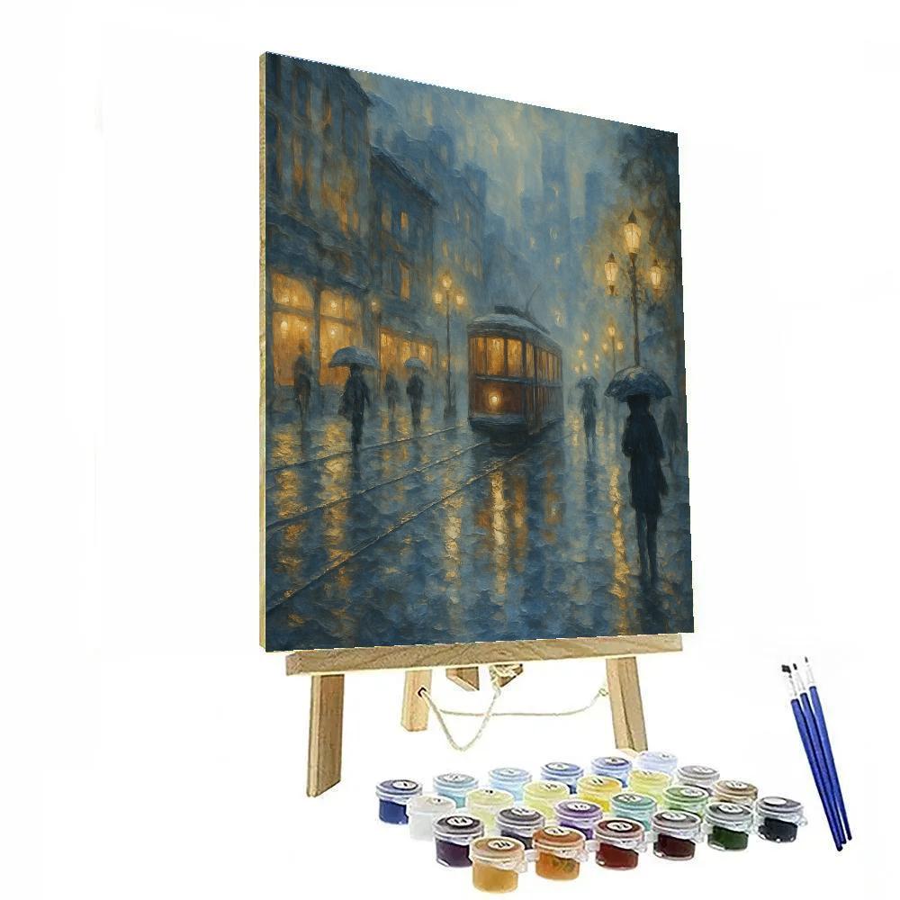 Rainlight Tramway Paint by numbers art