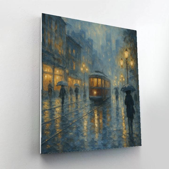 Rainlight Tramway Paint by numbers art