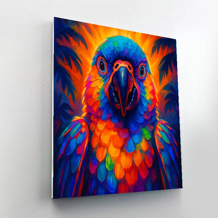 Electric Parrot Mosaic Painting by numbers kit
