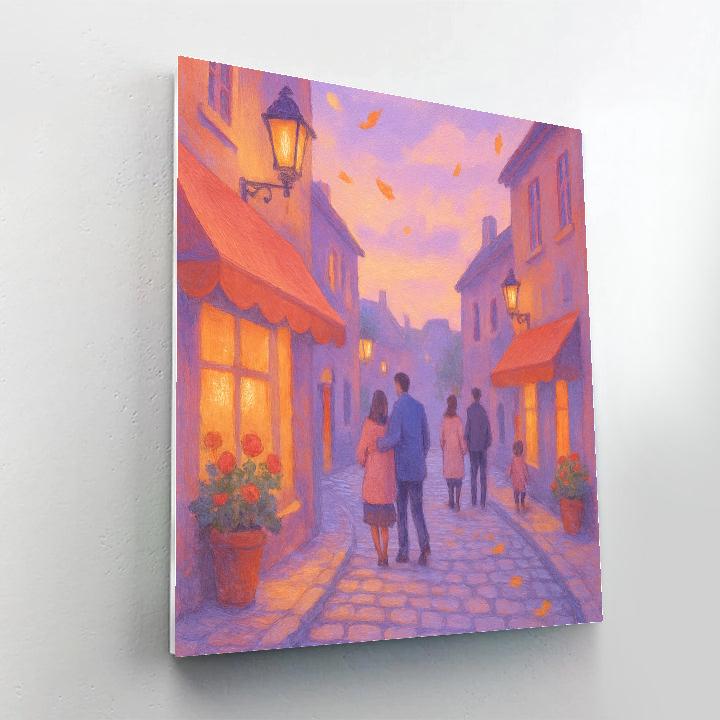 Lantern Alley Serenade Painting by numbers kit