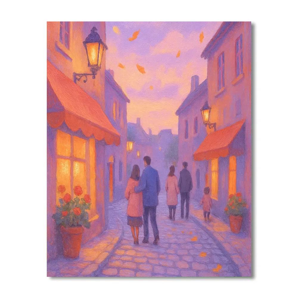Lantern Alley Serenade Painting by numbers kit