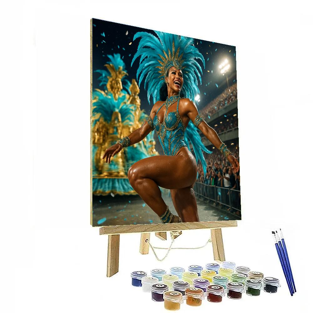 Rio Carnival Samba Night Parade paint by numbers